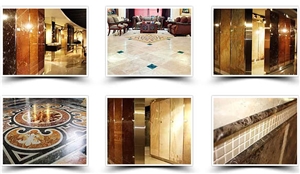 Marble Wall, Floor Tiles, Waterjet Patterns