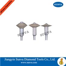 Sunva-Dmv Diamond Mounted V Tools Grinding Wheels 3pcs/Set /Diamond Plated Wheel/Diamond Tools