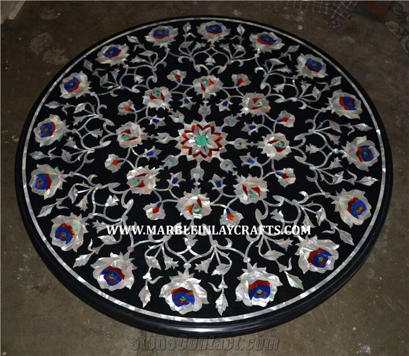 Marble Inlaid Table Top