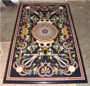 Marble Inlay Dining Pietra Dura Table Top