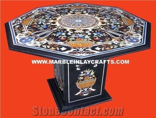 Marble Inlay Pietra Dura Table