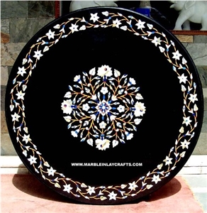 Marble Inlay Pietra Dura Table Tops