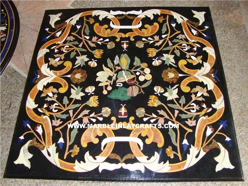 Stone Inlaid Table