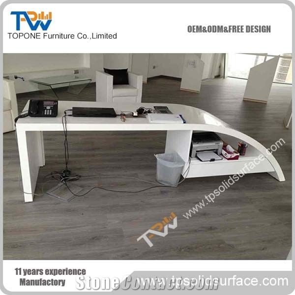 Corian Acrylic Solid Surface Office Desk For Executive Table For