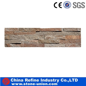 Brown Slate Veneer Stones for Exterior Wall House to Decorate Facades