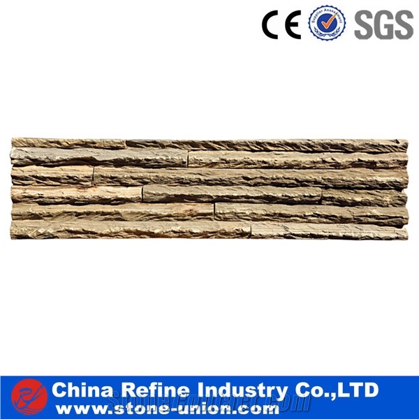 China Light Brown Mountain Surface Culture Stone Veneers