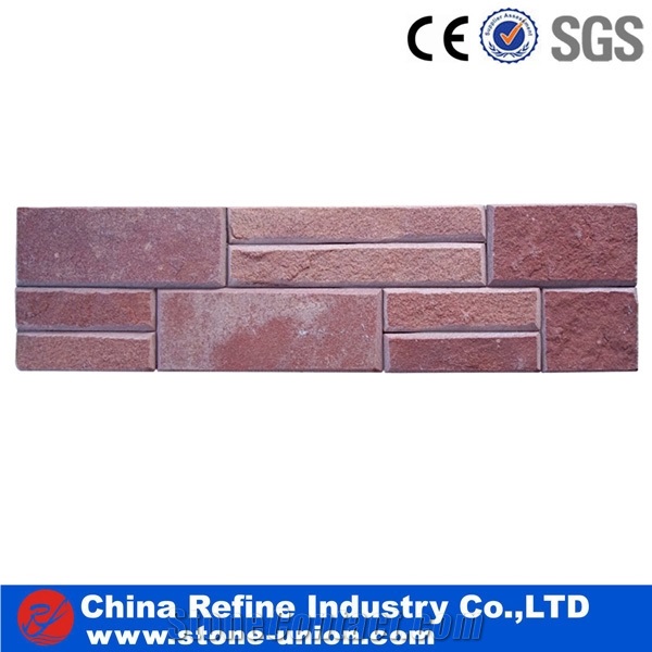 Excellent Quality Brick Red Culture Stone Bevelled