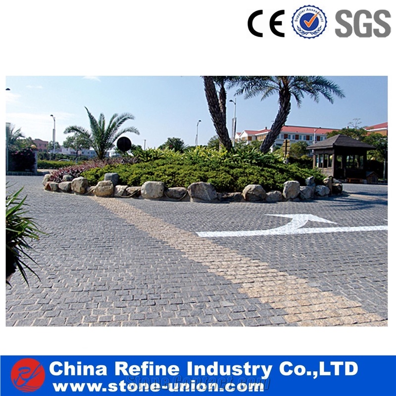 G654&G682 Mixed Granite Flamed Paving Stone Square Shape Patio Walkway Floor Paving