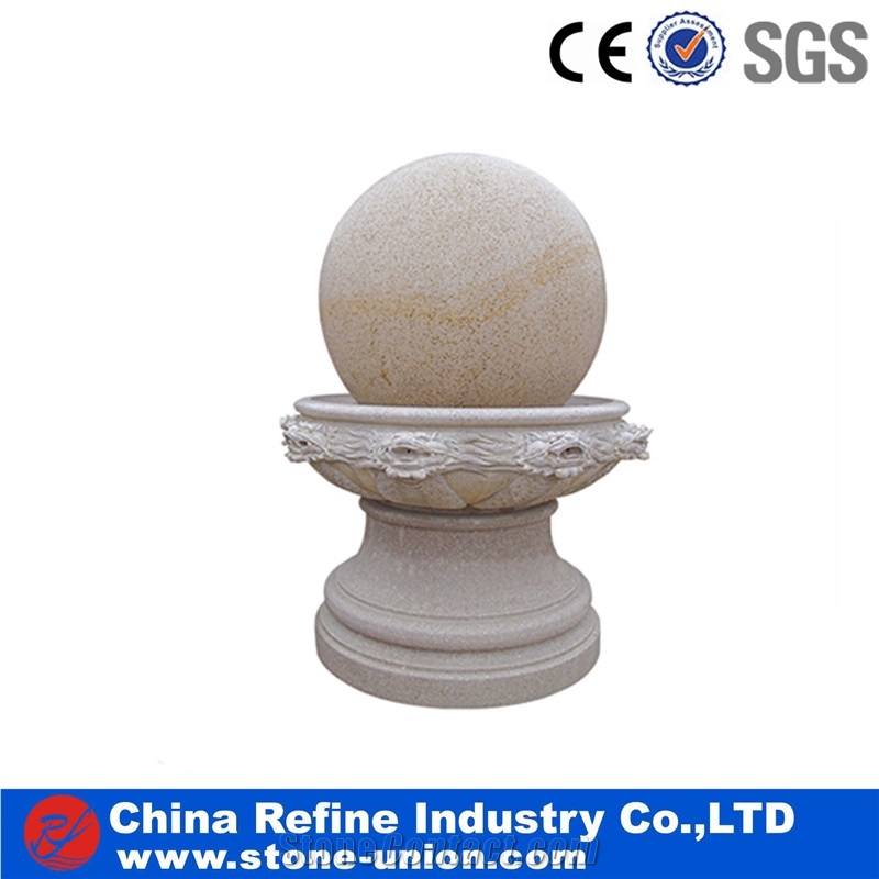 Grey Exterior Garden Fountains and Water Features,Floating Ball Fountains and Spheres Factory Sale