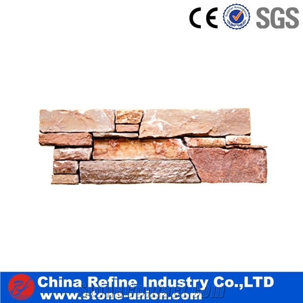Rusty Color Slate Ledgestone For Building Materials Stone