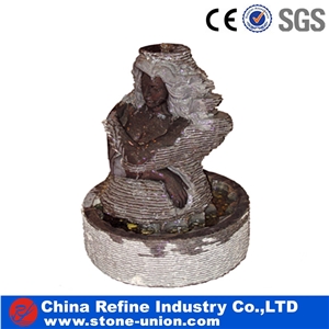 Sculptured Natural Stone Small Fountains