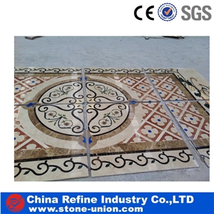 Water Jet Marble Medallion Design, Marble Pattern Tiles Decoration Medallion