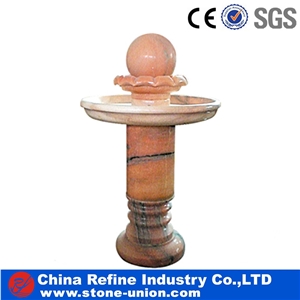 White Onyx Statue , White Polished Fountain From China