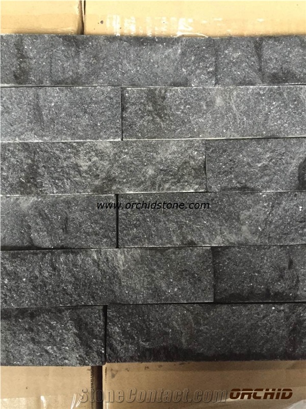 G684 Black Basalt Ledge Stone,G684 Black Basalt Wall Cladding