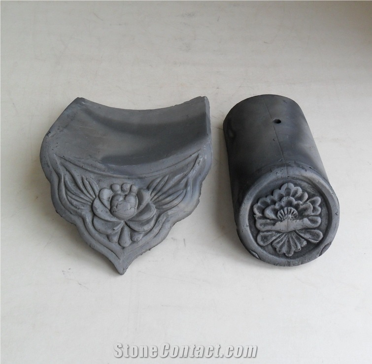 Grey Chinese Clay Roof Tiles for Garden Building