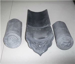 Grey Chinese Clay Roof Tiles for Garden Building