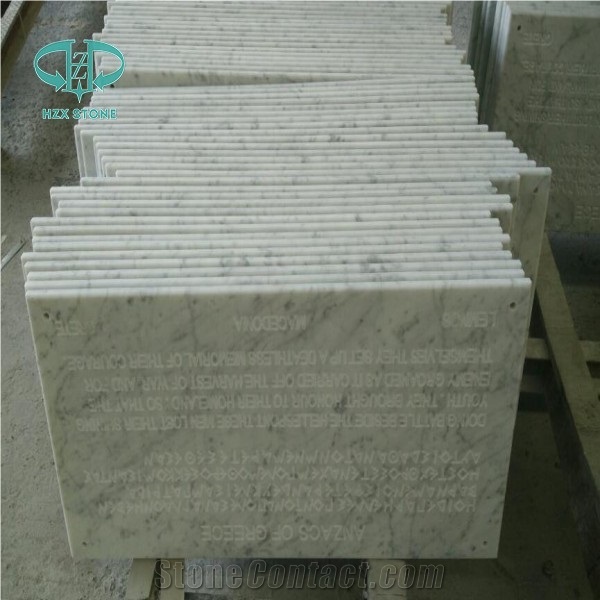 Bianco Carrara Cd Marble Slabs, White Marble Tiles & Slabs Italy