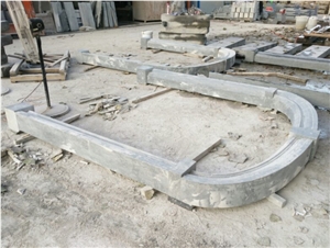 Blue Limestone Shangdong Door Arch,Window Sill,Quoins,Surrounds,Step
