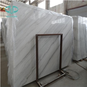 China Carrara White Marble Slabs Good Price,Polished Guangxi White Marble Big Slabs