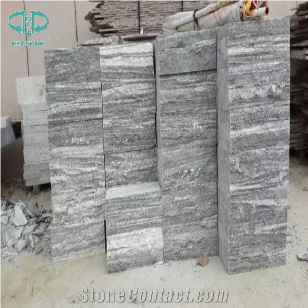 China Flamed Nero Santiago G302 Grey Granite Slabs & Tiles, Shandong Negro Grey Landscape Granite, Chinese Natural Black Paving Landscape Stone, Wall & Flooring