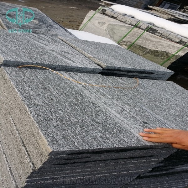 China G302 Granite Landscaping Veins Granite Slabs,Nero Santiago,Wood Grain Black Granite Slabs&Tiles, Fantasy Grey Granite