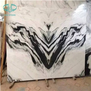 China Panda White Marble Tiles & Slabs, Marble Wall/Floor Covering Tiles, Black and White Mixed Marble Slabs for Project Bathroom Wall Floor Tiles