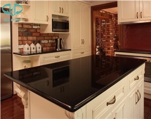 Chinese Absolute Black Granite Kitchen Countertops Kitchen Worktops Bar Tops Kitchen Island Tops