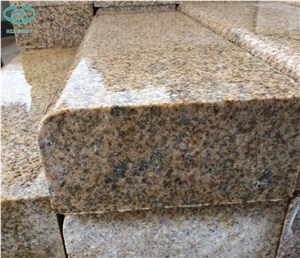 G682 Rusty Yellow Granite Kerb Stone Granite Kerbstone Curbstone Curb Granite Paving Stone