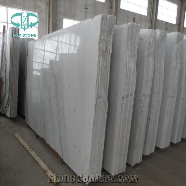 Guangxi White,China Carrara White Marble Slabs Good Price,Polished Guangxi White Marble Big Slabs