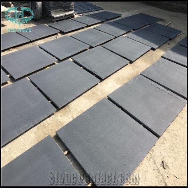 Honed Grey Basalt / Hainan Grey Basalt Tiles&Slabs / Lava Stone / Inca Grey / Basalto / Basaltina for Walling&Flooring