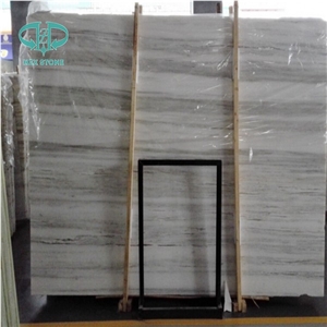 Own Warehouse White Wooden a Grade Polished Marble Slabs,Wooden Vein Grain Serpeggiante