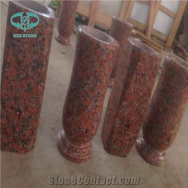 Polished Maple Red Granite Tiles,Vase,G562 China Red Wall Tiles