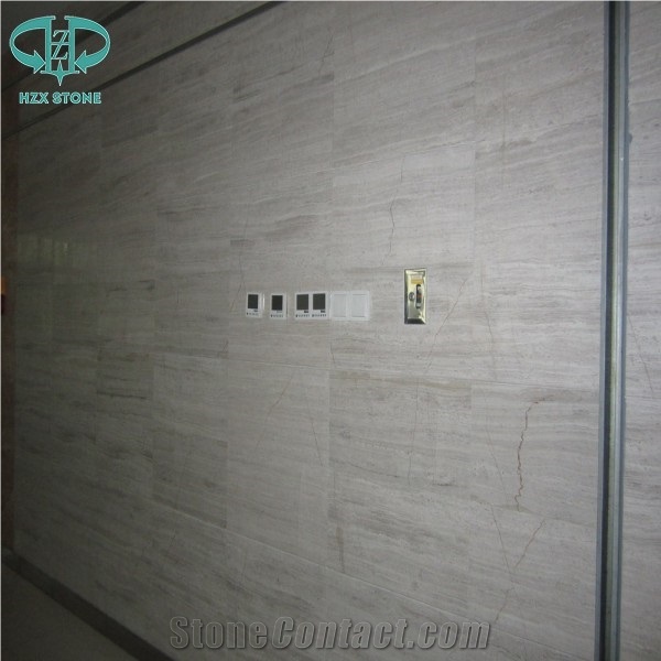 White Wooden Grain Marble Slabs and Tiles,Crystal White Wood Grain Marble Wall Cladding Tiles,Flooring Tiles