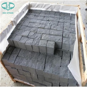 Zp Black Basalt Paver, Zhangpu Black Basalt Cleft Natural Split Cobble Stone/Zp Black Basalt Floor Covering, Zhangpu Black Basalt Cleft Natural Split Cube Stone & Paver