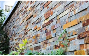 Slate Walling Cultured Stone,Outdoor Multicolor Slate Walling Decoration