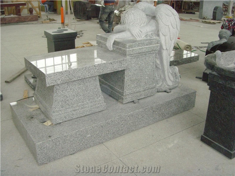 Cemetery Cremation Pedestal Weeping Angel Monument