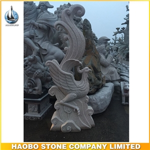 Handcarved Garden Decorative Granite Stone Animal Bird Sculpture