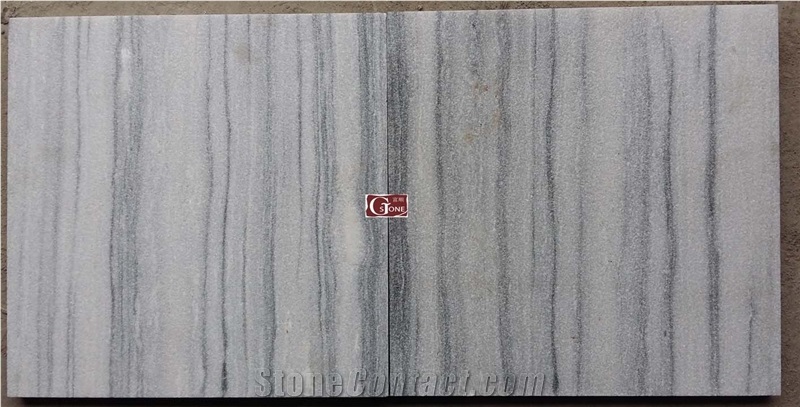 Grey Wooden Veins Quartzite Slab & Tile, China Grey Quartzite