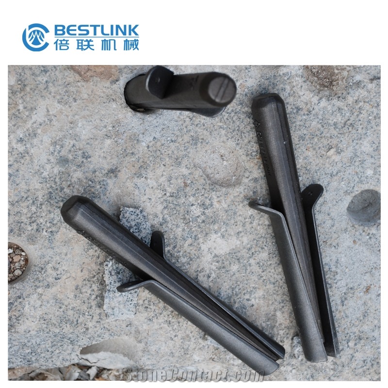 Wedges and Shims, Steel Wedge Sets, Hand Splitting Tools for Stone, Portable Hand Rock Splitter, Manual Rock Splitter