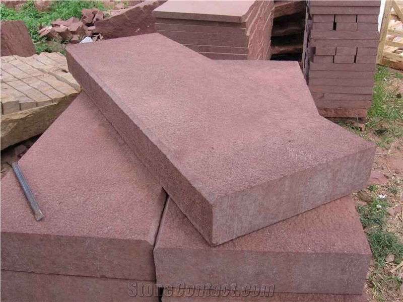 Red/Purple Sandstone Slabs & Tiles, China Red Sandstone