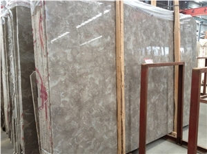 Bossy Grey Marble, Grey Base Color with White Veins, Suitable for Bathroom, Floor, Stair Covering, Elegant Style, Slabs or Tiles