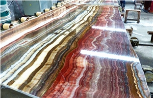 Fantastico Onyx, Red Onyx, Carpet Onyx, Slabs or Tiles for Background Wall, or Flooring Coverage or Other Interior Decoration, Very Beautiful and Nice Price
