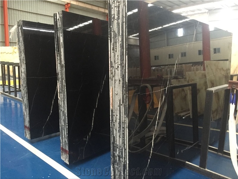 Nero Marquina, Chinese Nero Marquina, Slabs or Tiles, Less Veins, More Veins, for Wall, Floor, Stair, Covering, Nice Qualtiy, Good Price