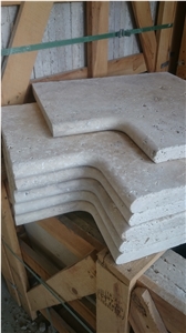 Beige Travertine Pool Coping, Special Pool Coping
