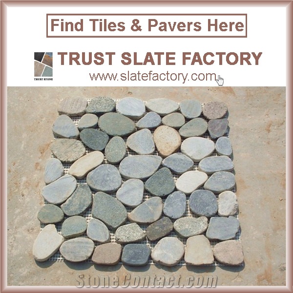 Begie Flat Pebbles for Mosaics,Himalaya Pebble Mosaic Patterns,Yellow Pebble Mosaic Supplies