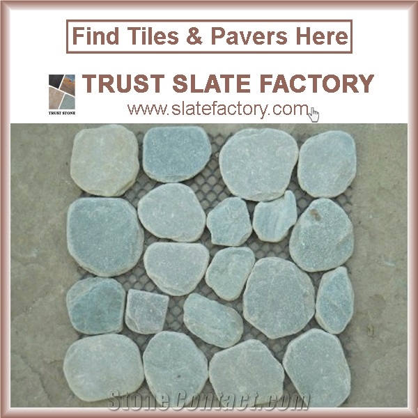 Grey Flat Pebbles for Mosaics, Himalaya Pebble Mosaic Patterns, Himalaya Pebble Mosaic Supplies