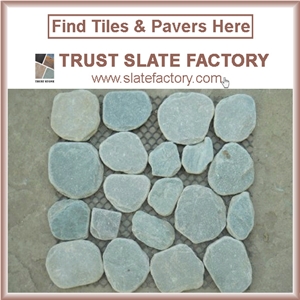Grey Flat Pebbles for Mosaics, Himalaya Pebble Mosaic Patterns, Himalaya Pebble Mosaic Supplies