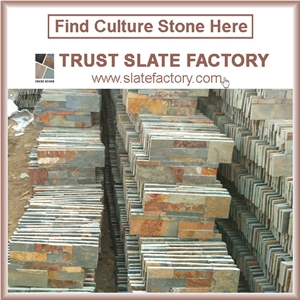 Himalaya Quartzite Ledgestone Colors,Rust Slate Stacked Stone Backsplash, Desert Quartzite Grey Ledgestone