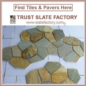 Rust Quartzite Flooring, Himalaya Quartzite Paver, Sunshine Quartzite Capping Stone