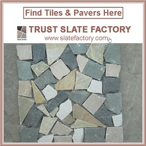 White Flat Pebbles for Mosaics,Himalaya Pebble Mosaic Patterns,Yellow Pebble Mosaic Supplies